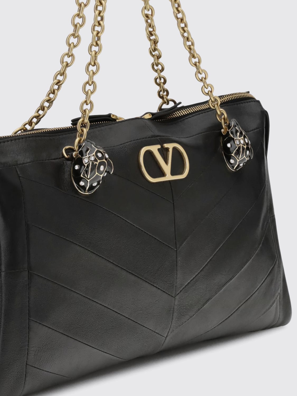 VALENTINO GARAVANI SCHULTERTASCHE: Tasche herren Valentino Garavani, Schwarz - Img 3