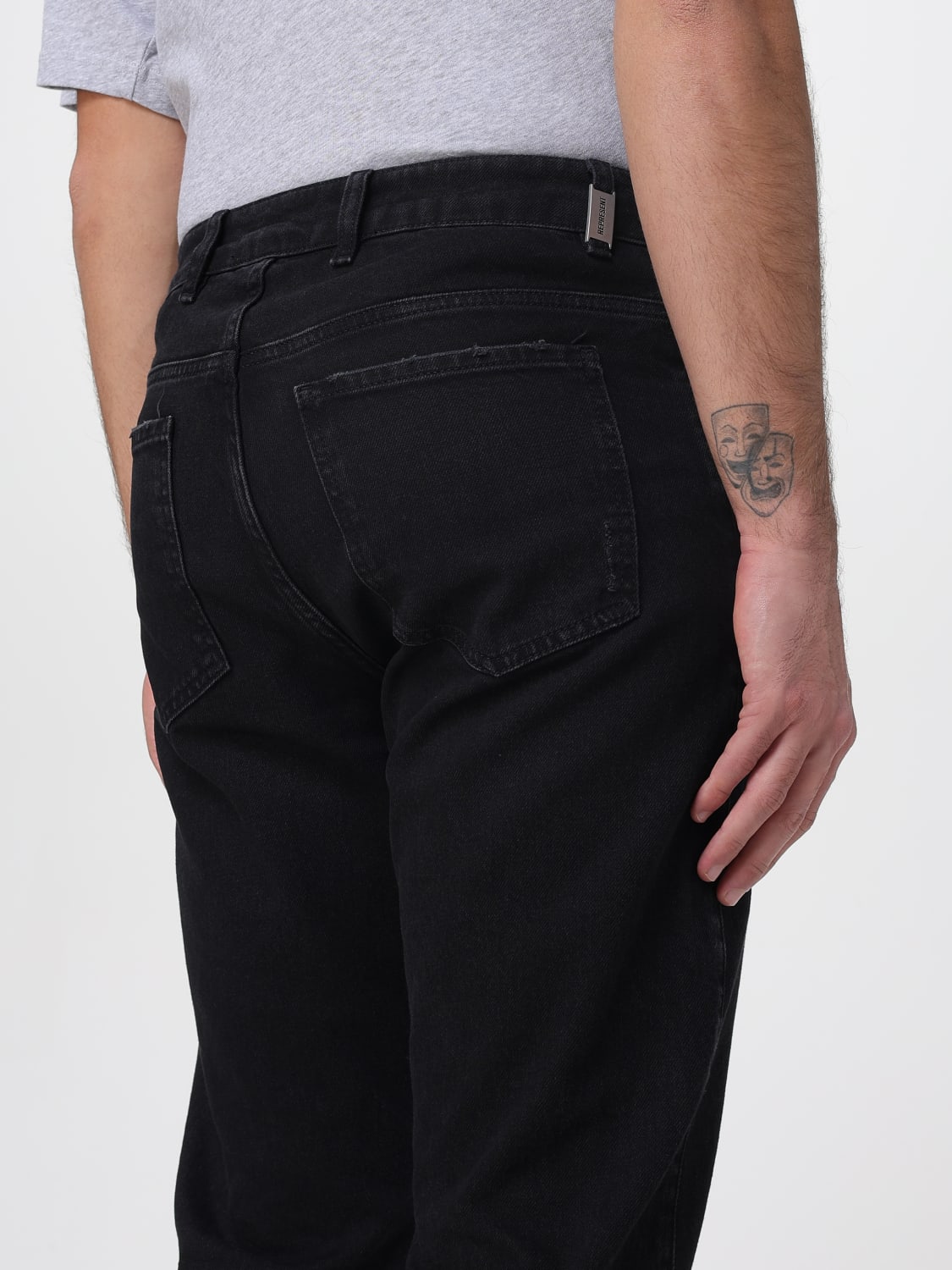 REPRESENT JEANS: Jeans men Represent, Black - Img 3