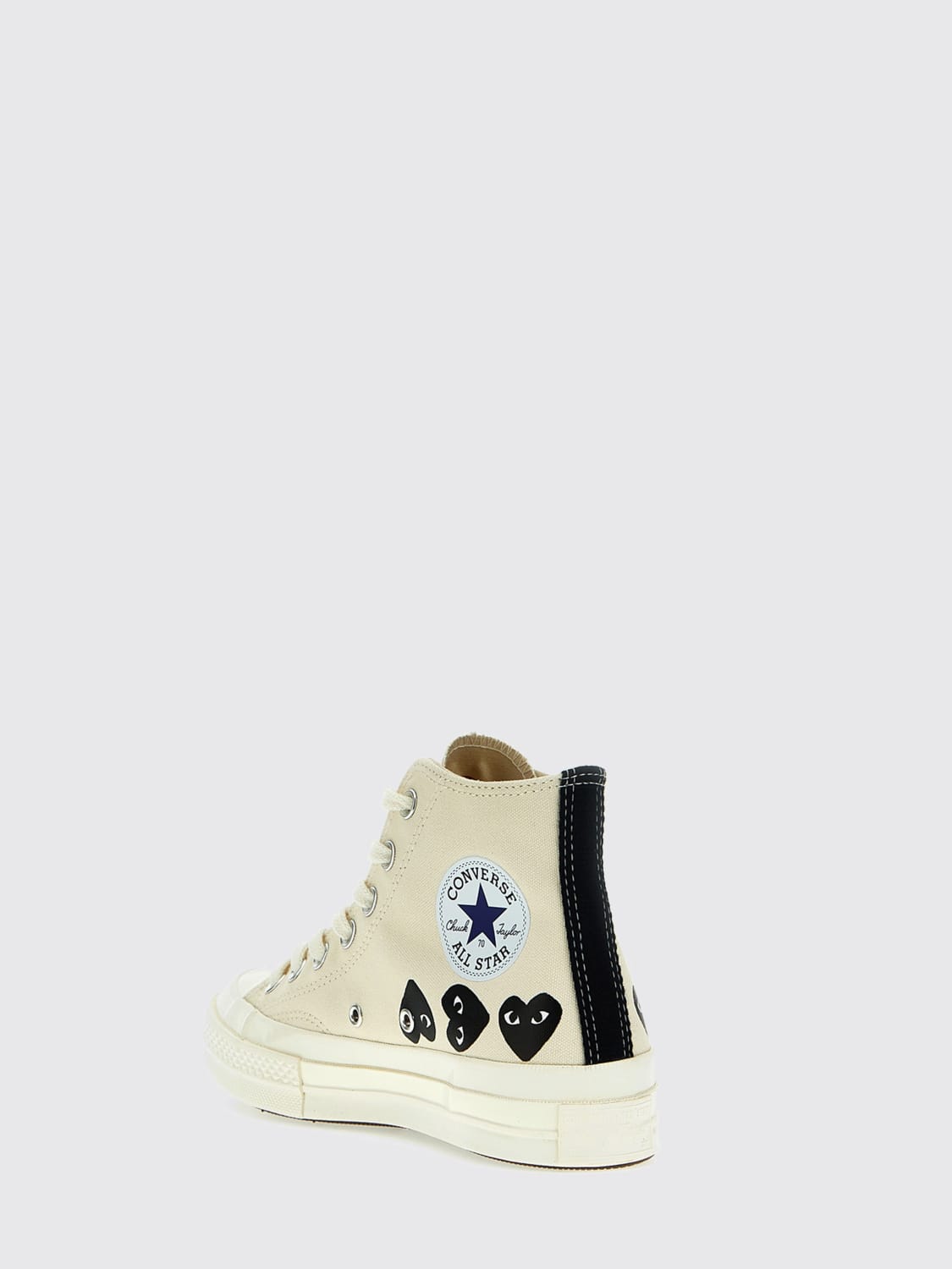 COMME DES GARÇONS PLAY X CONVERSE SNEAKERS: Sneakers men Comme Des Garçons Play, White - Img 3