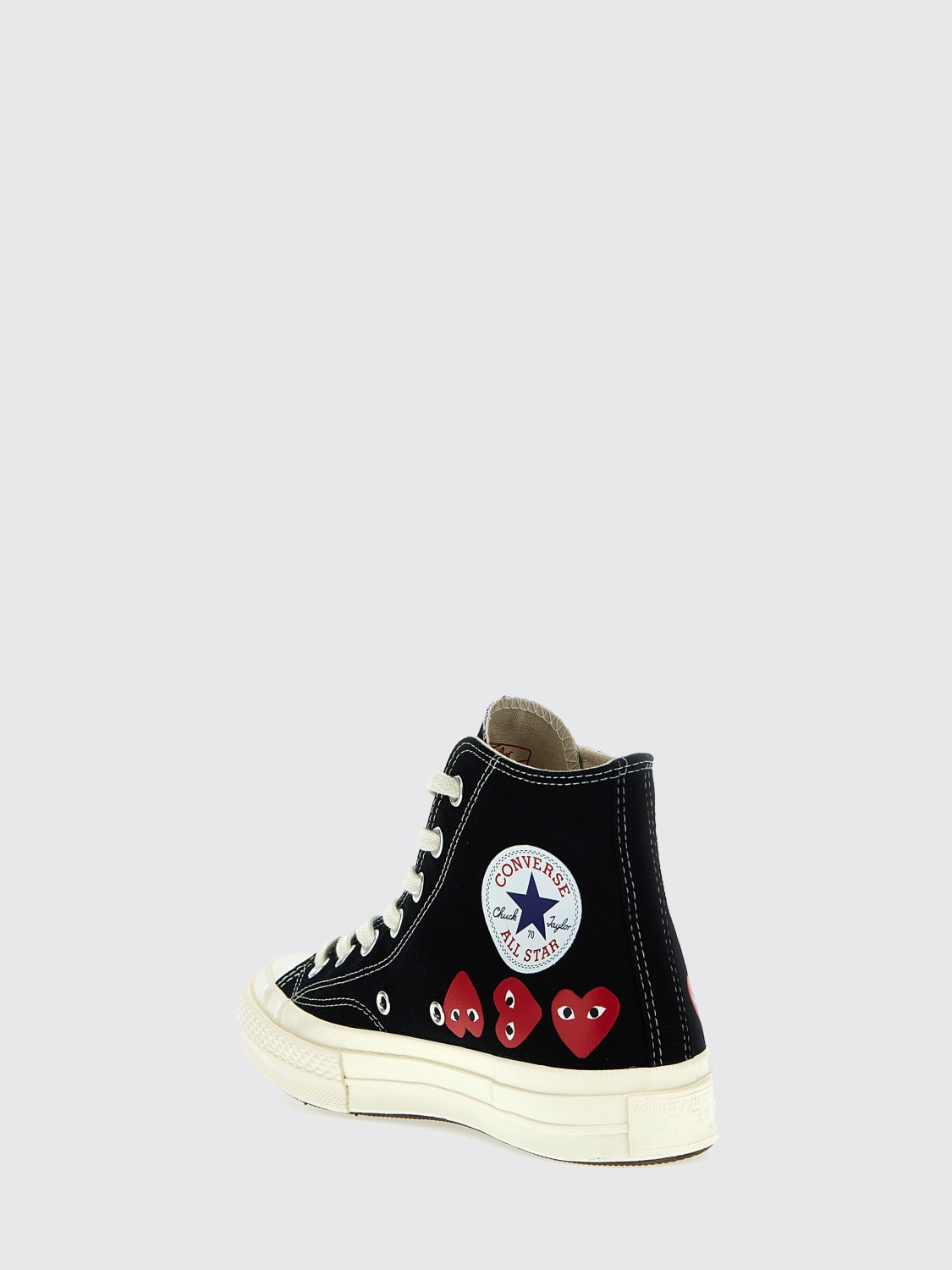 COMME DES GARÇONS PLAY X CONVERSE 运动鞋: 运动鞋 男士 Comme Des Garçons Play, 黑色 - Img 3