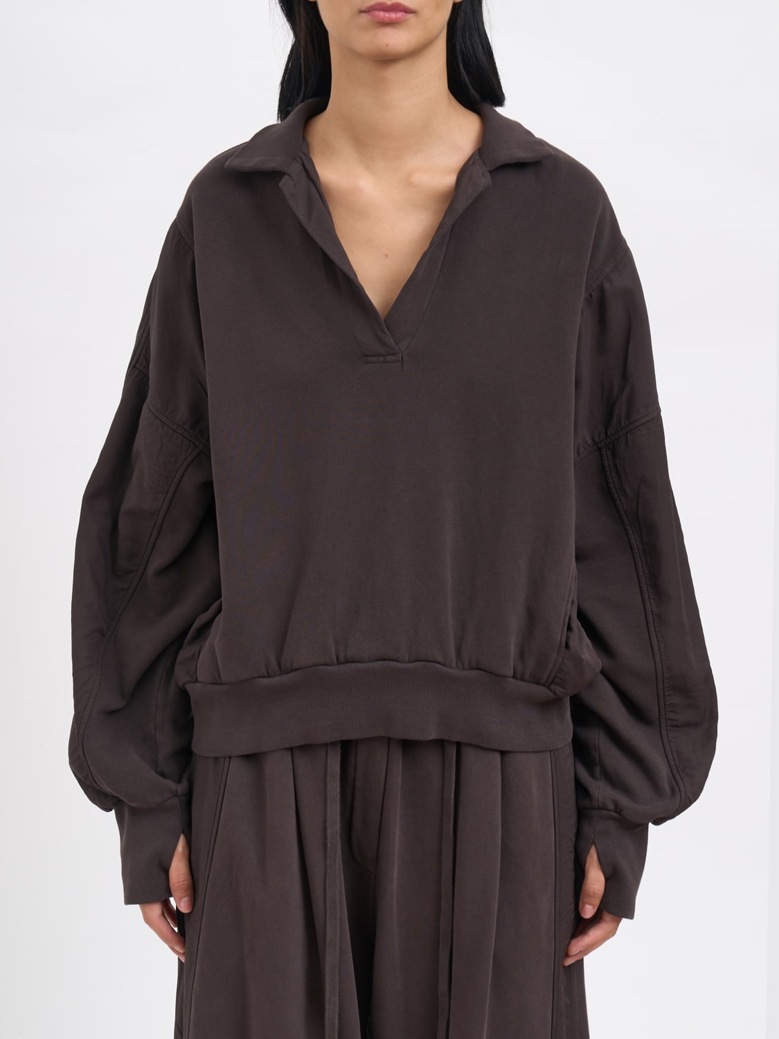 ANDREA YA'AQOV POLO衫: 卫衣 女士 Andrea Ya'aqov, 棕色 - Img 1