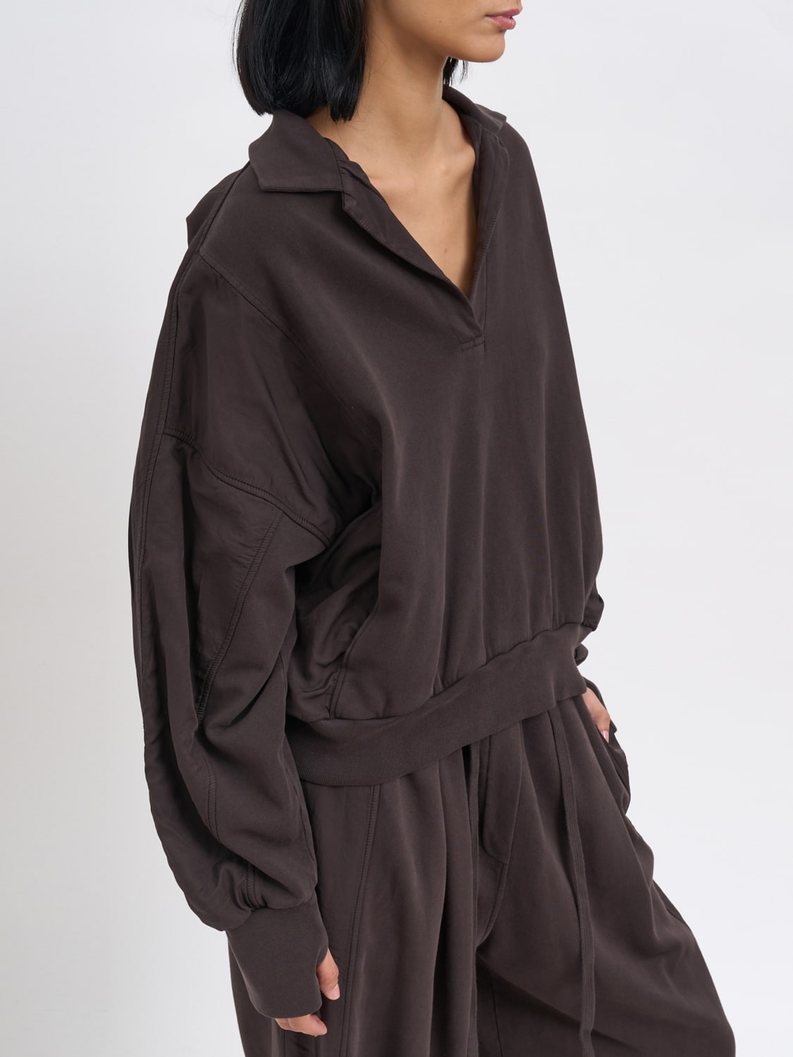 ANDREA YA'AQOV POLO衫: 卫衣 女士 Andrea Ya'aqov, 棕色 - Img 5