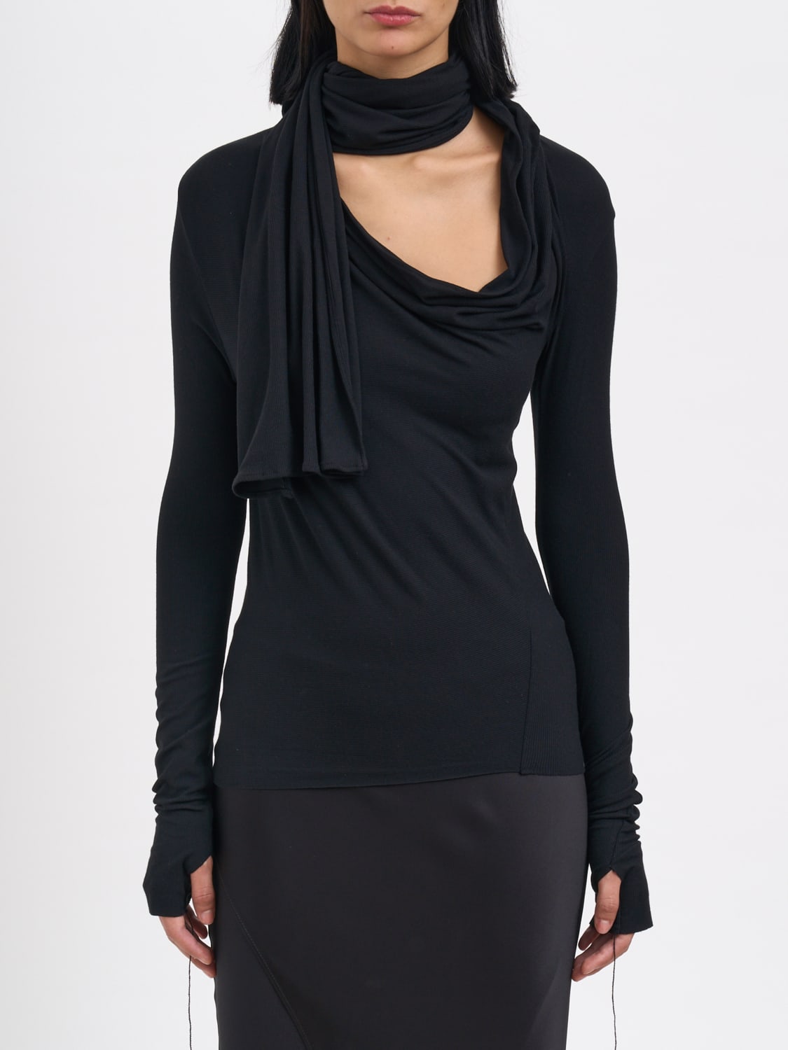 ANDREA YA'AQOV TOP: Sweater woman Andrea Ya'aqov, Black - Img 1