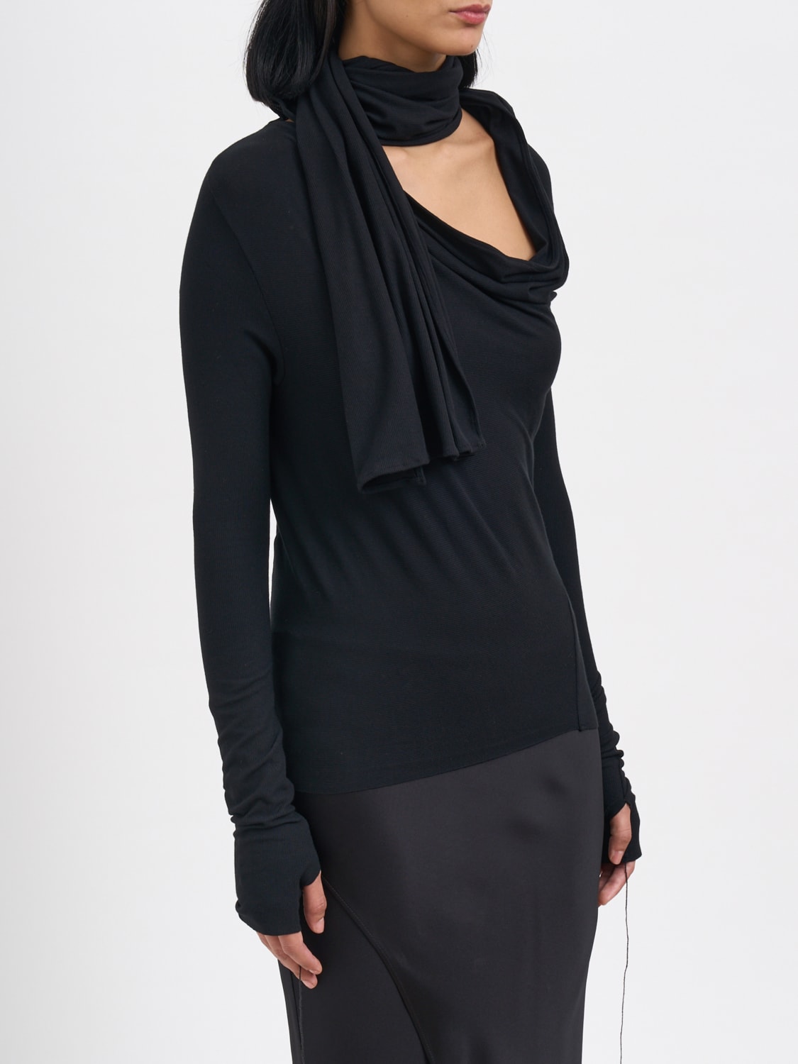 ANDREA YA'AQOV TOP: Sweater woman Andrea Ya'aqov, Black - Img 3