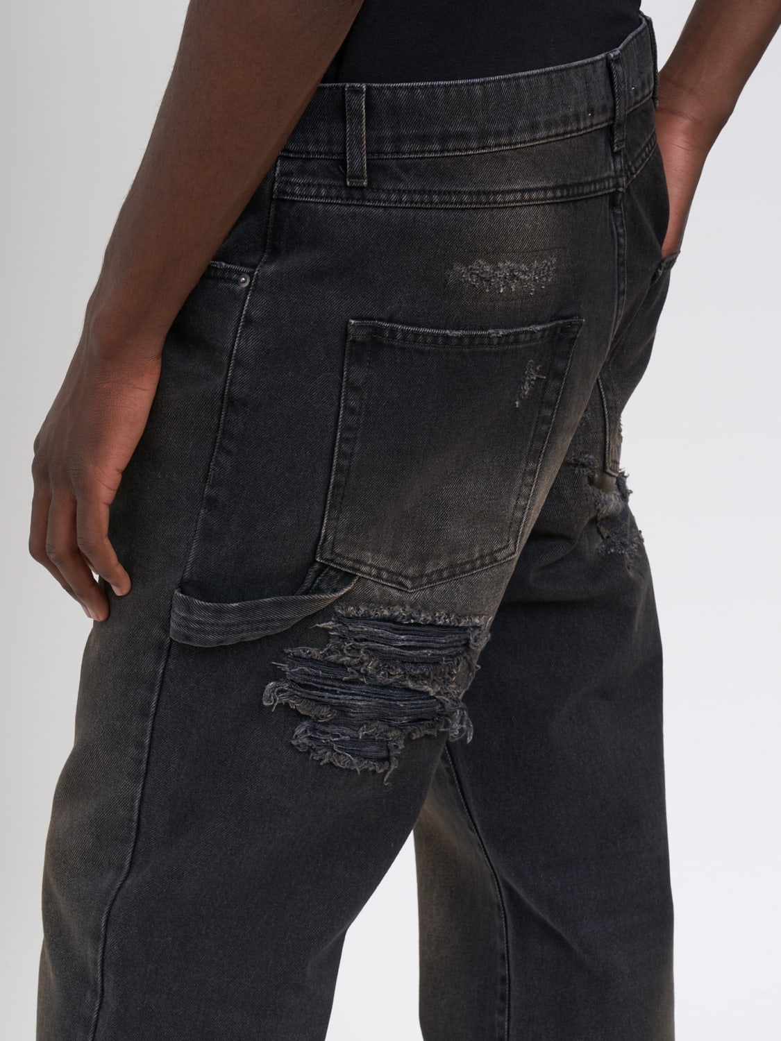PAURA JEANS: Jeans homme Paura, Noir - Img 4