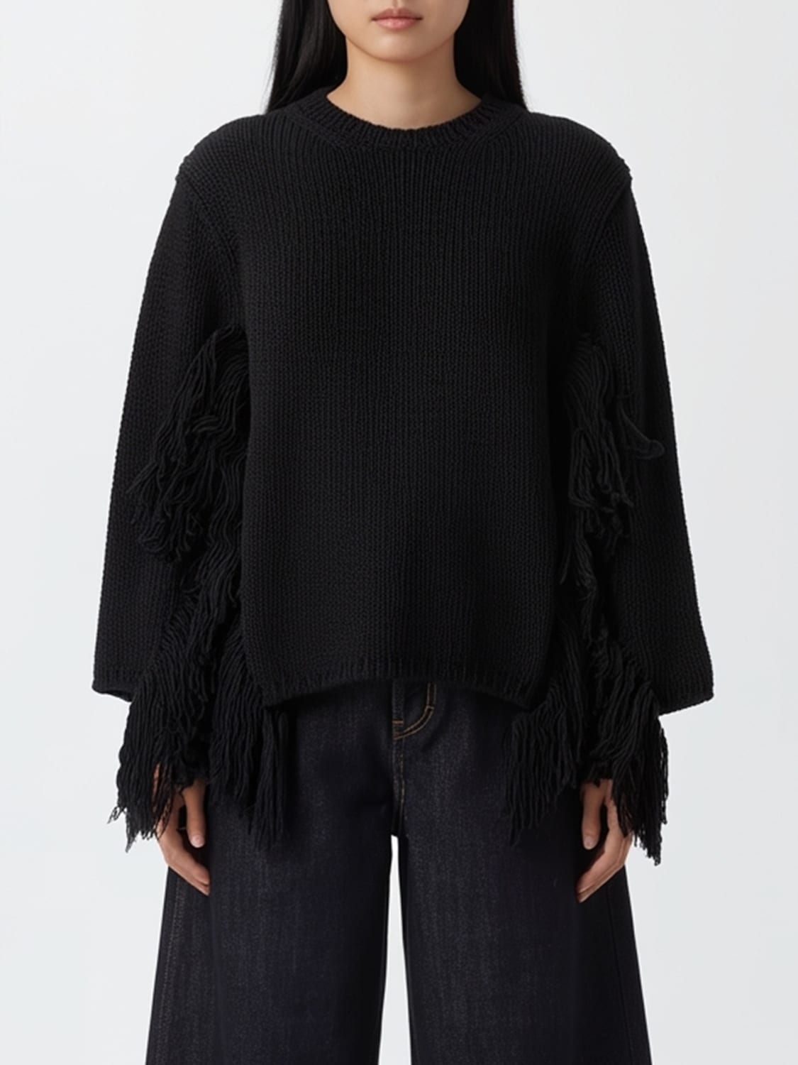 COMME DES GARÇONS SWEATER: Sweatshirt woman Comme Des Garçons, Black - Img 1
