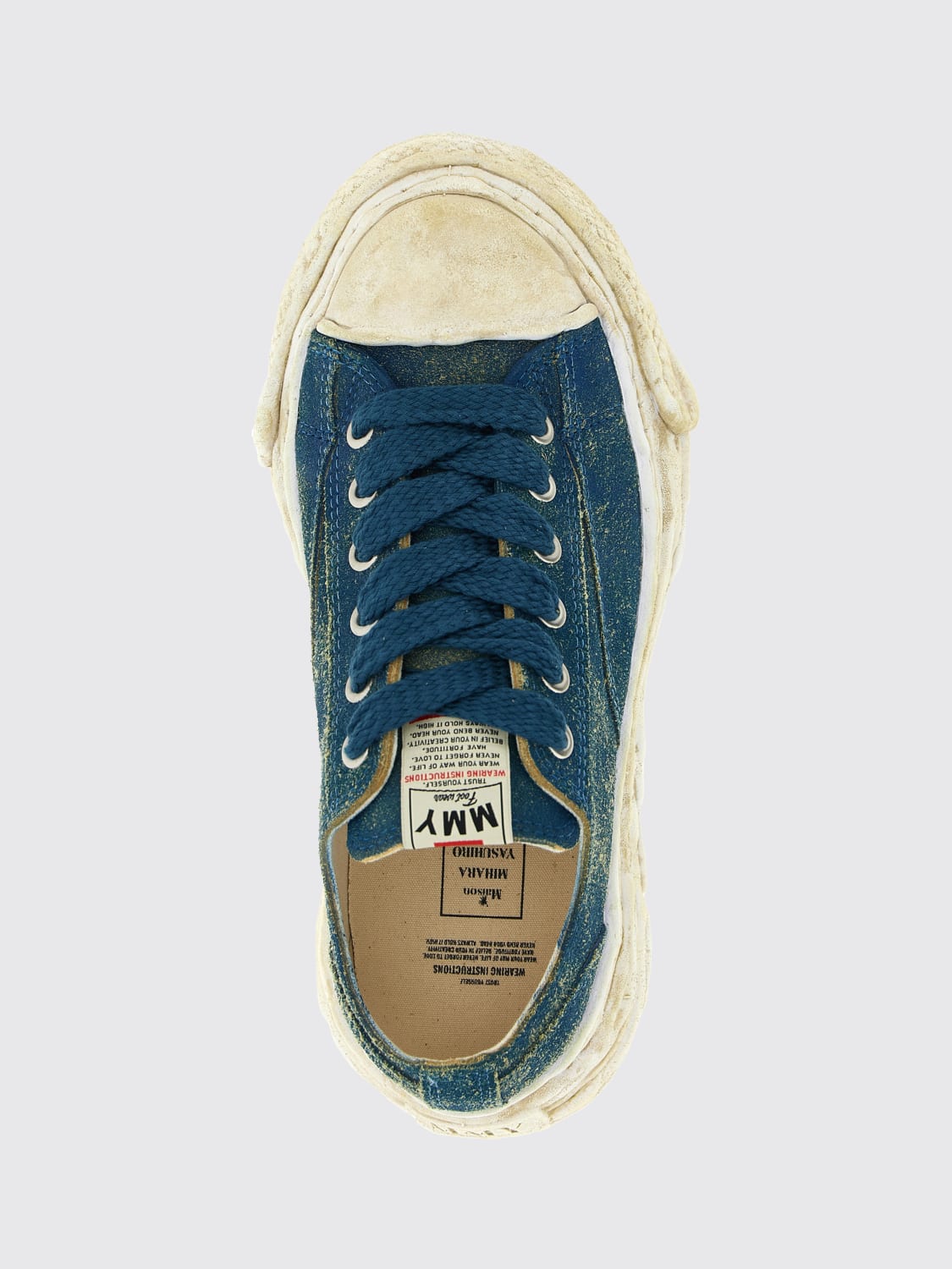 MAISON MIHARA YASUHIRO SNEAKERS: Sneakers men Maison Mihara Yasuhiro, Blue - Img 4