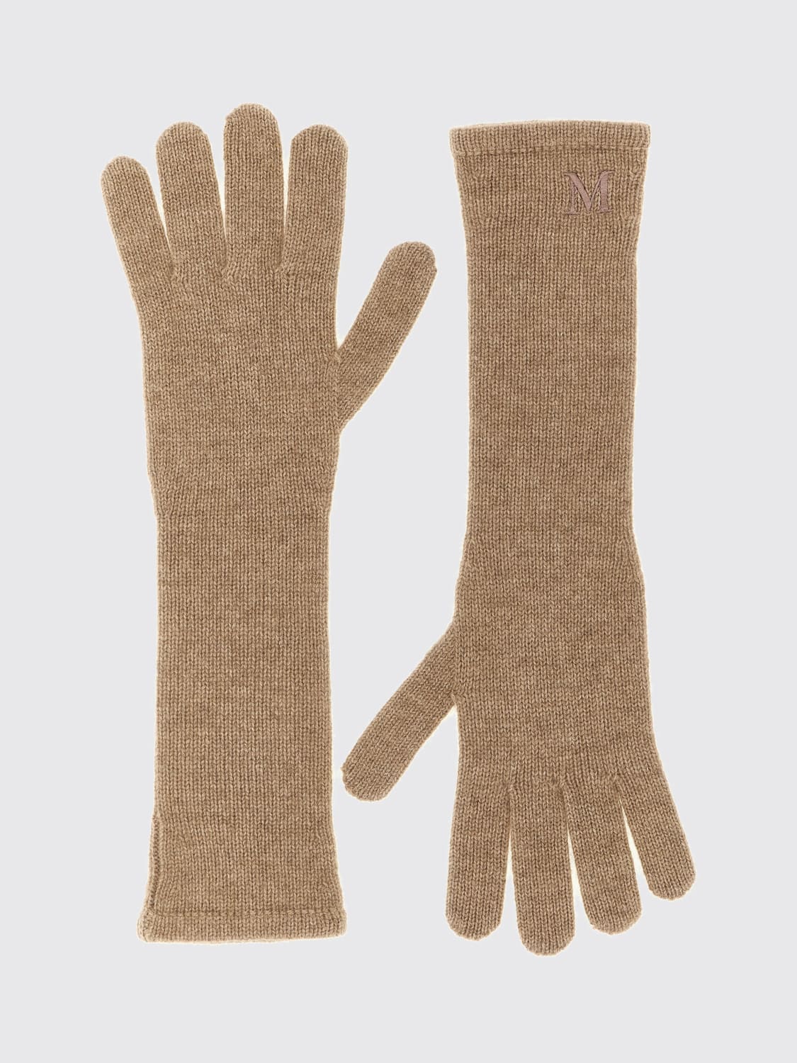 MAX MARA GLOVES: Gloves woman Max Mara, Beige - Img 2
