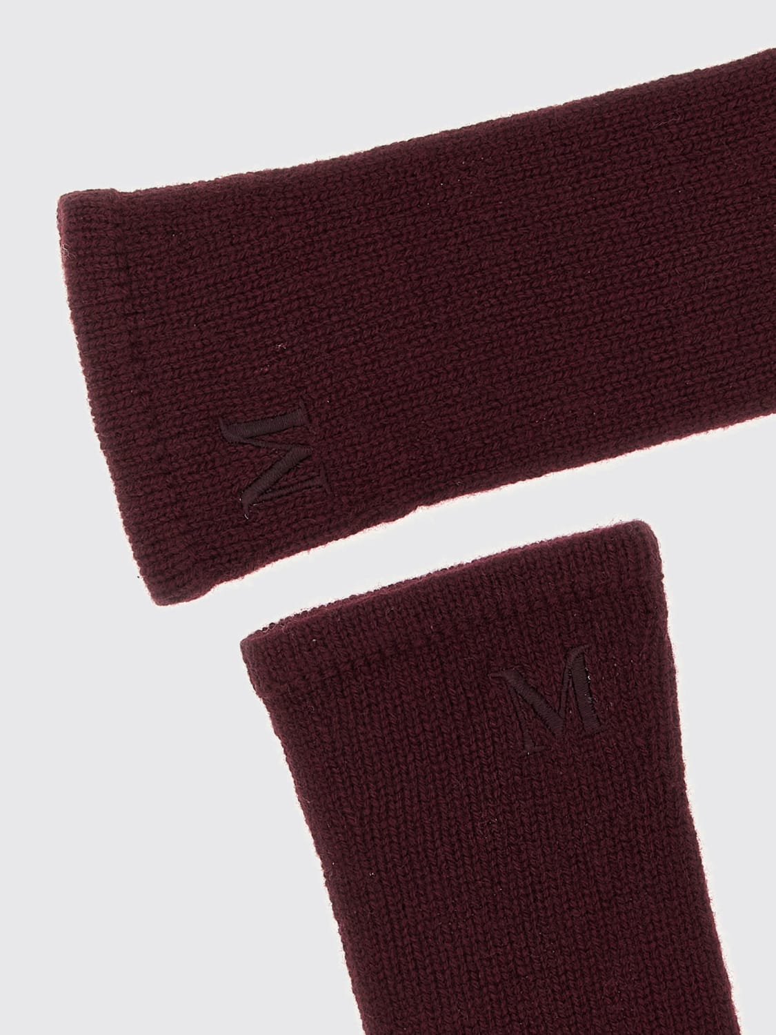 MAX MARA GLOVES: Gloves woman Max Mara, Burgundy - Img 3