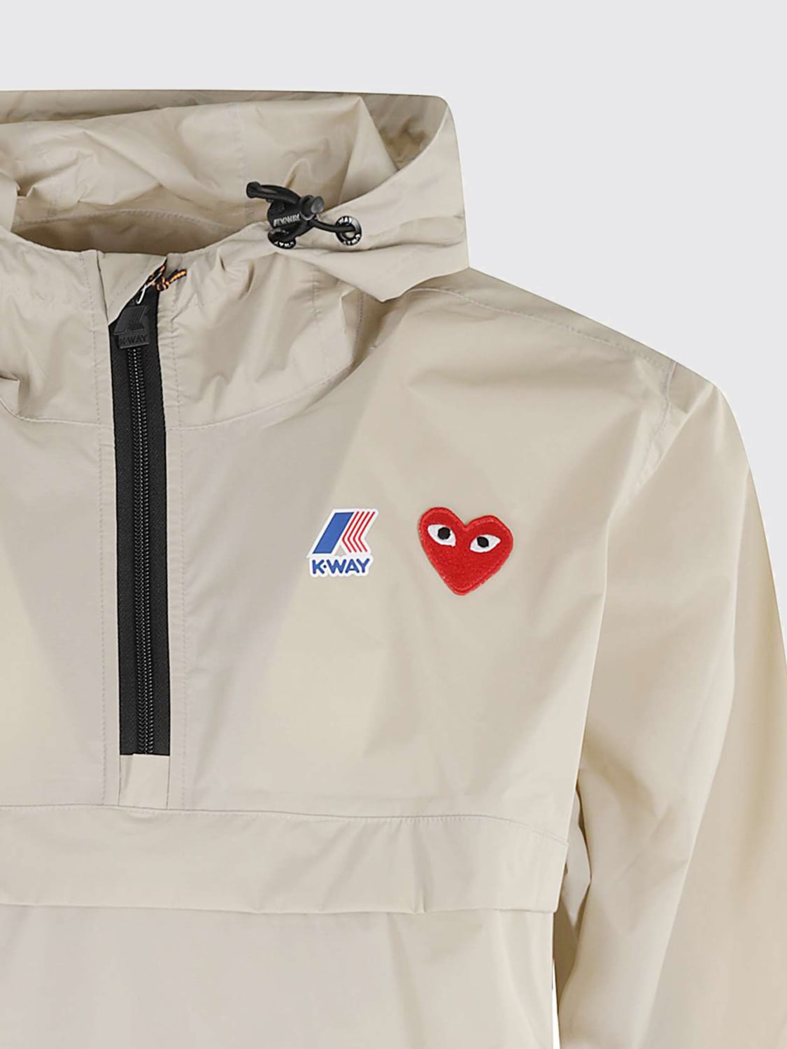 COMME DES GARCONS PLAY X K-WAY JACKE: Jacke herren Comme Des Garçons Play X K-way, Beige - Img 3