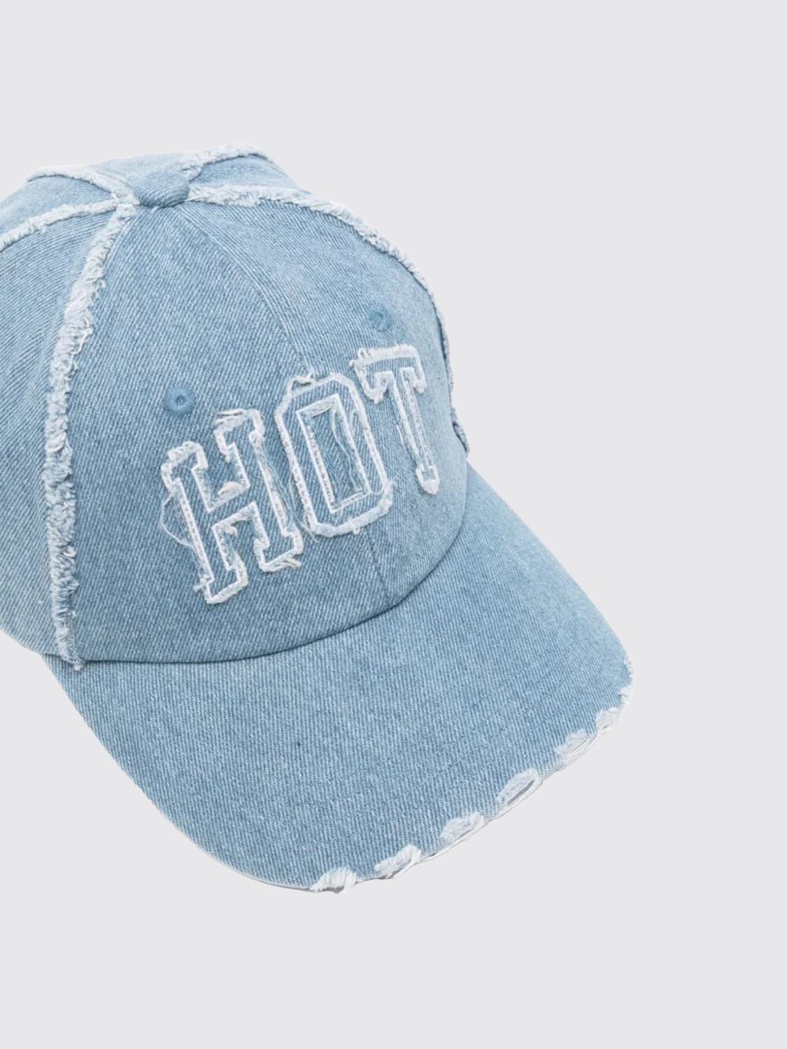 CARNE BOLLENTE CAPPELLO: Cappello da baseball di jeans Carne Bollente, Blue - Img 2