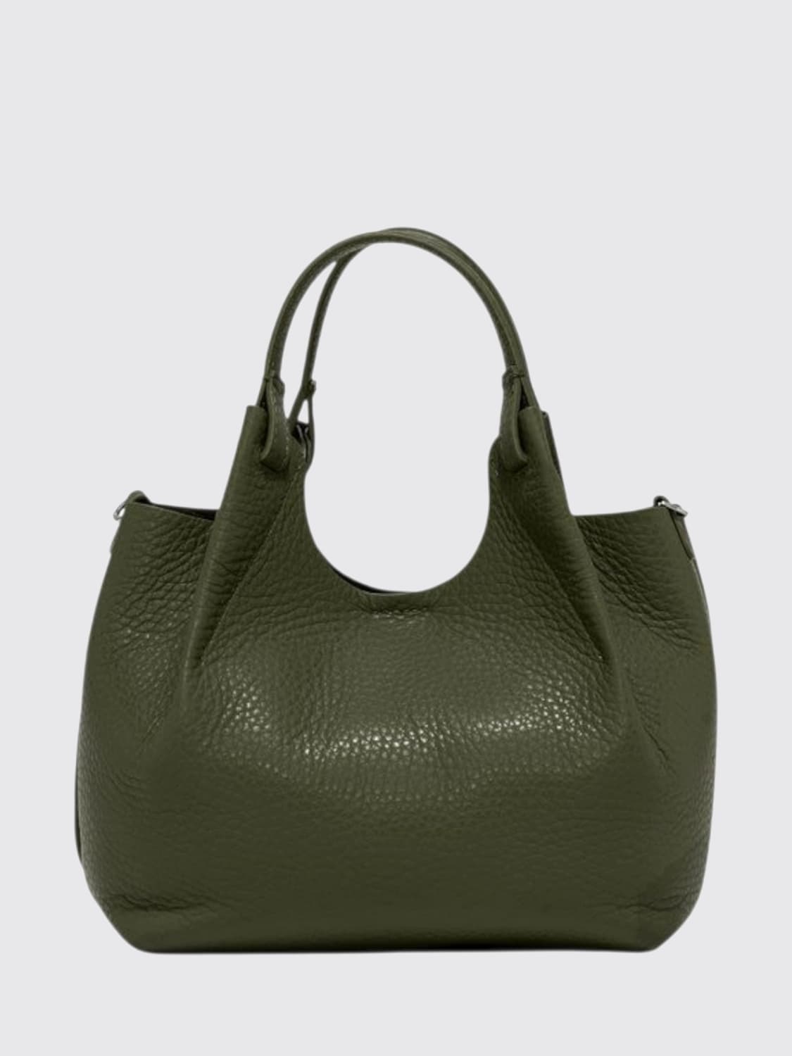 GIANNI CHIARINI BORSA A MANO: Borsa Dua Gianni Chiarini in pelle martellata , Moro - Img 2