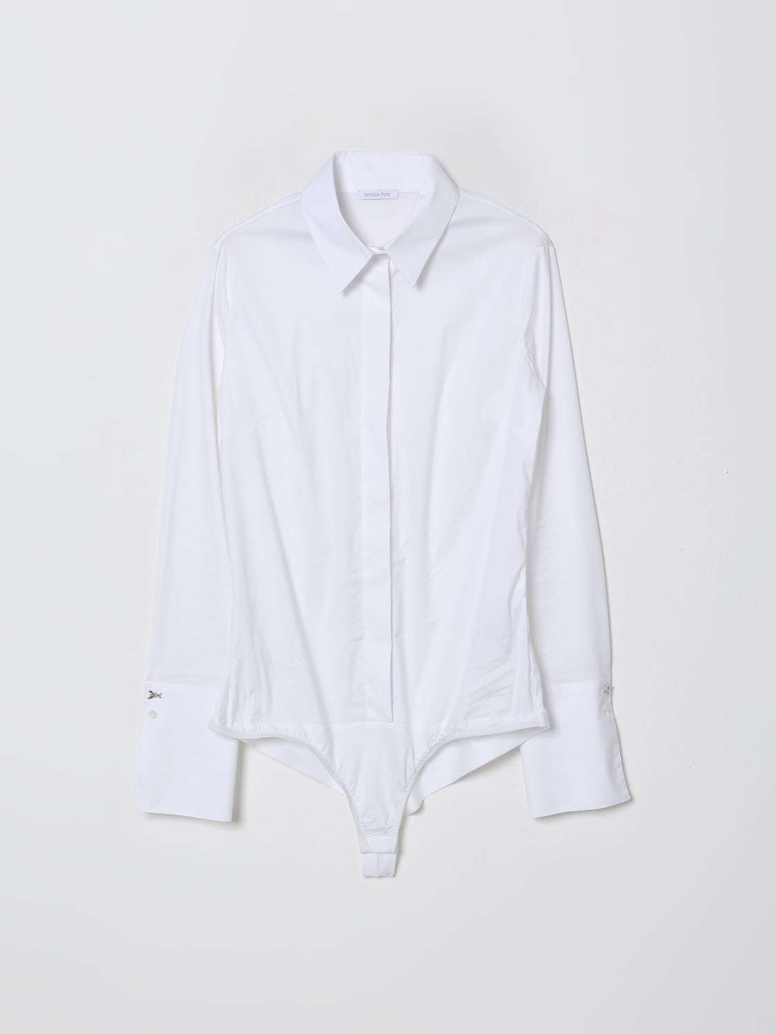 PATRIZIA PEPE CAMICIA: Camicia classica di cotone Patrizia Pepe, Bianco - Img 2