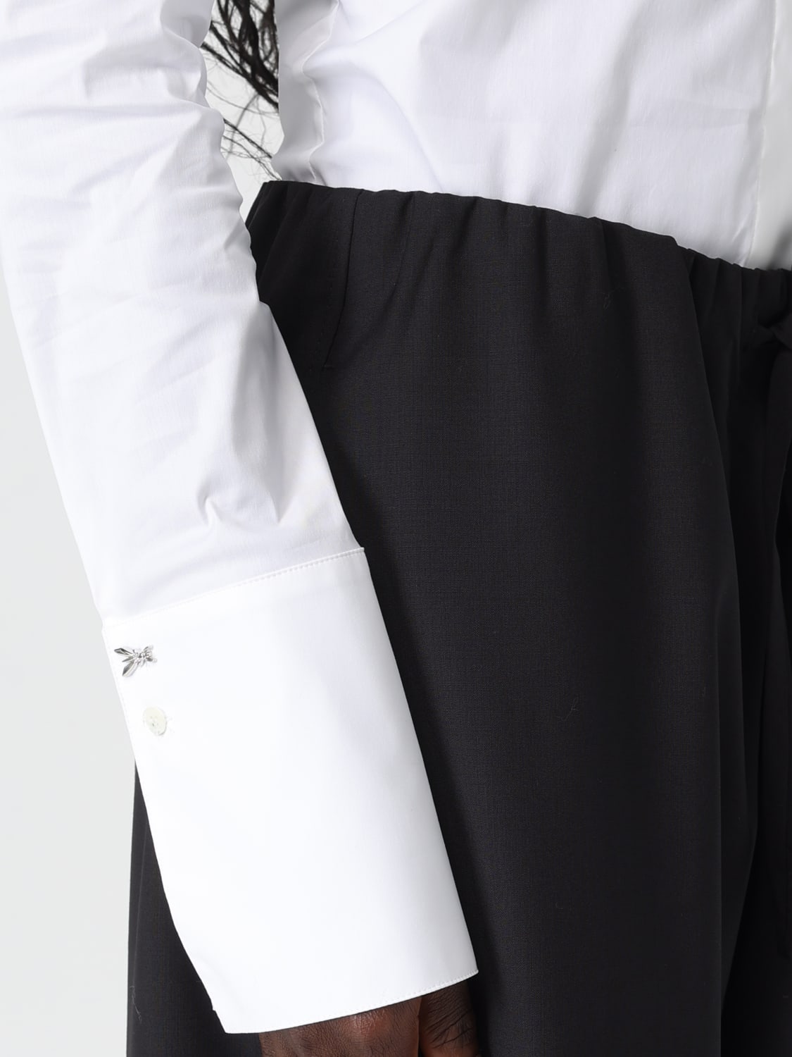 PATRIZIA PEPE CAMICIA: Camicia classica di cotone Patrizia Pepe, Bianco - Img 4