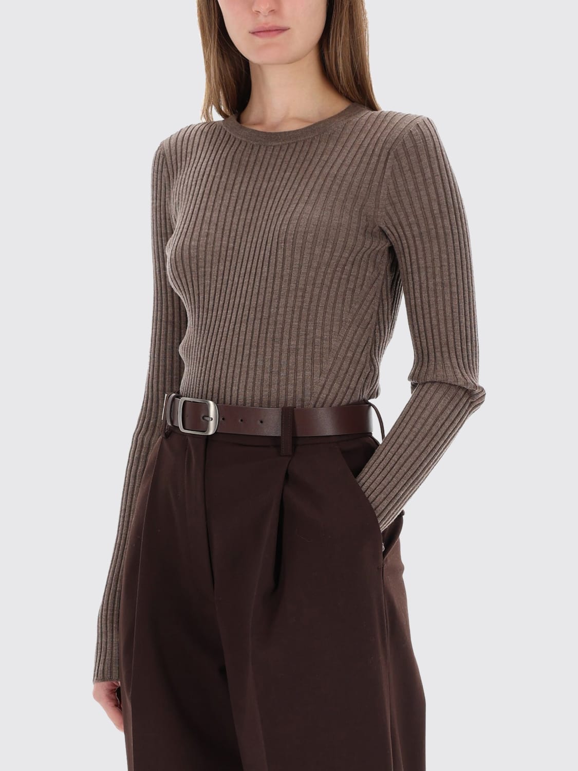 HELMUT LANG JERSEY: Top mujer Helmut Lang, Marrón - Img 4