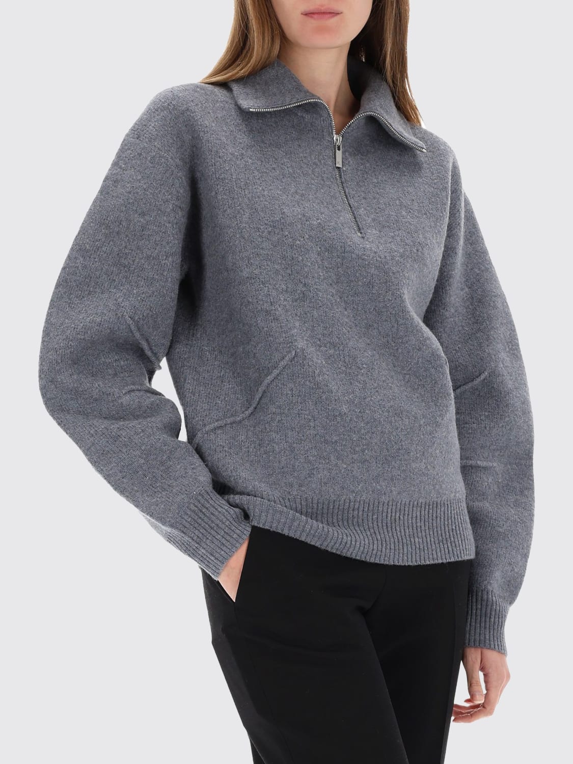 HELMUT LANG PULLOVER: Pullover damen Helmut Lang, Grau - Img 4