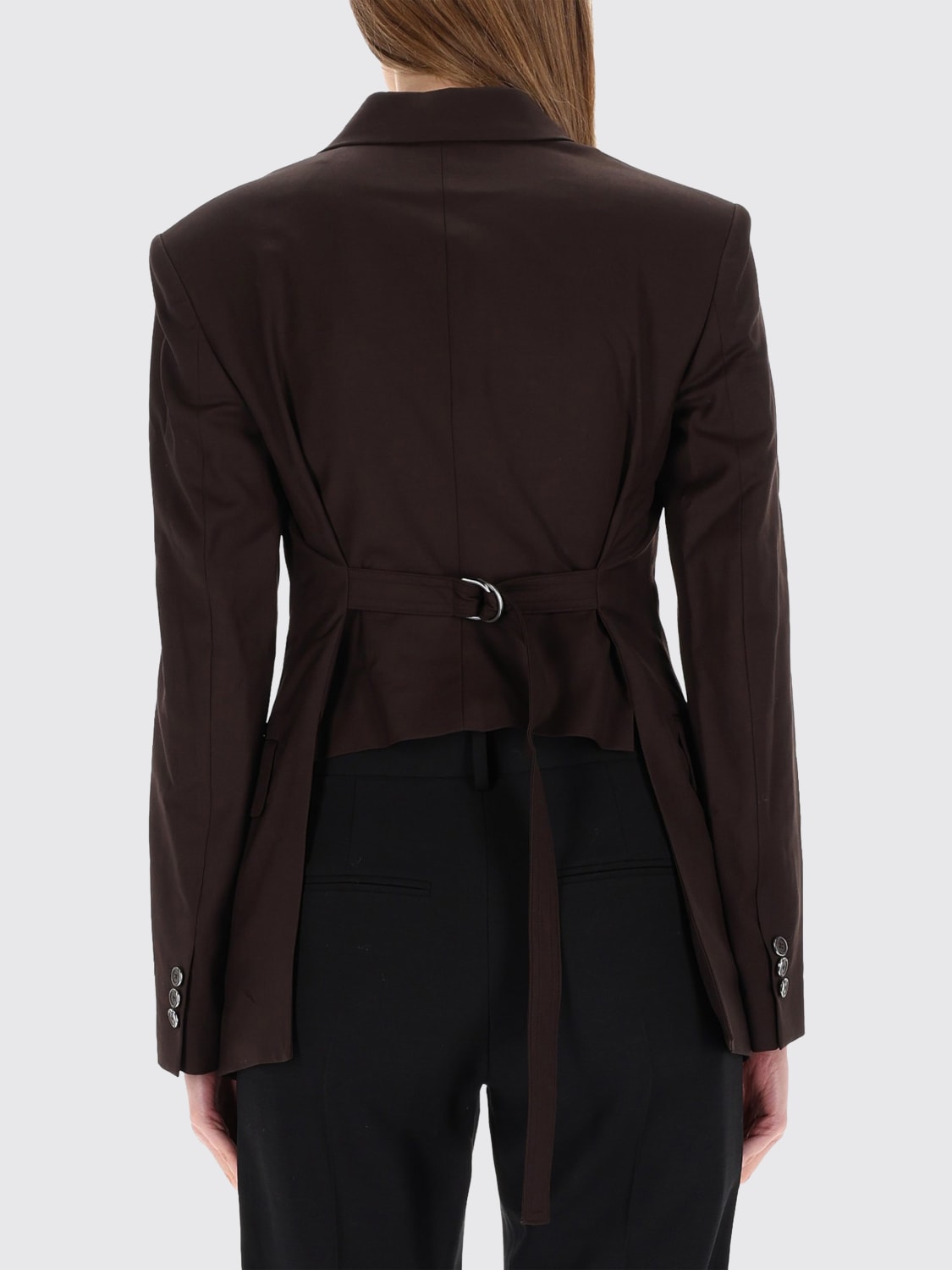 HELMUT LANG CHAQUETA: Americana mujer Helmut Lang, Marrón - Img 3