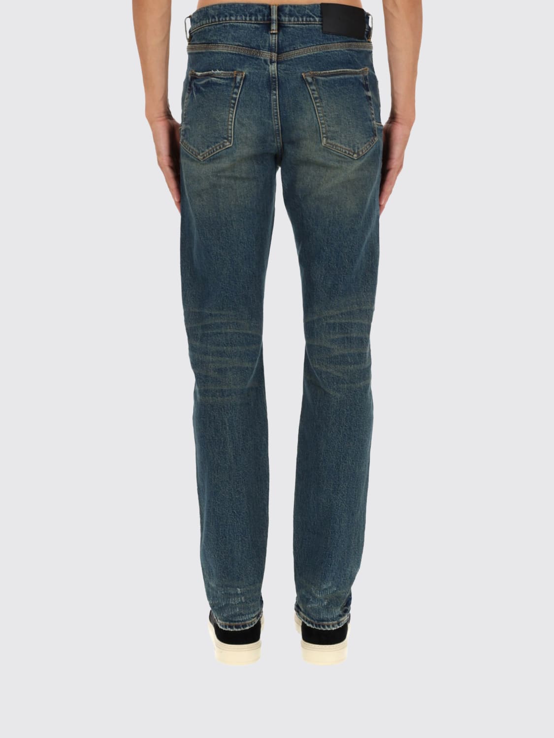 PURPLE JEANS: Jeans men Purple, Denim - Img 3