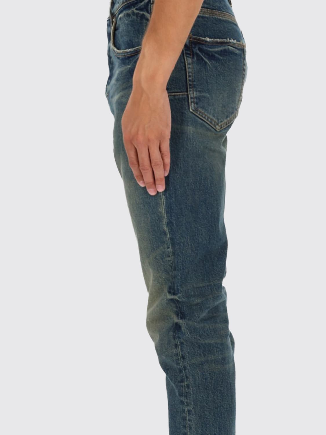 PURPLE JEANS: Jeans men Purple, Denim - Img 4