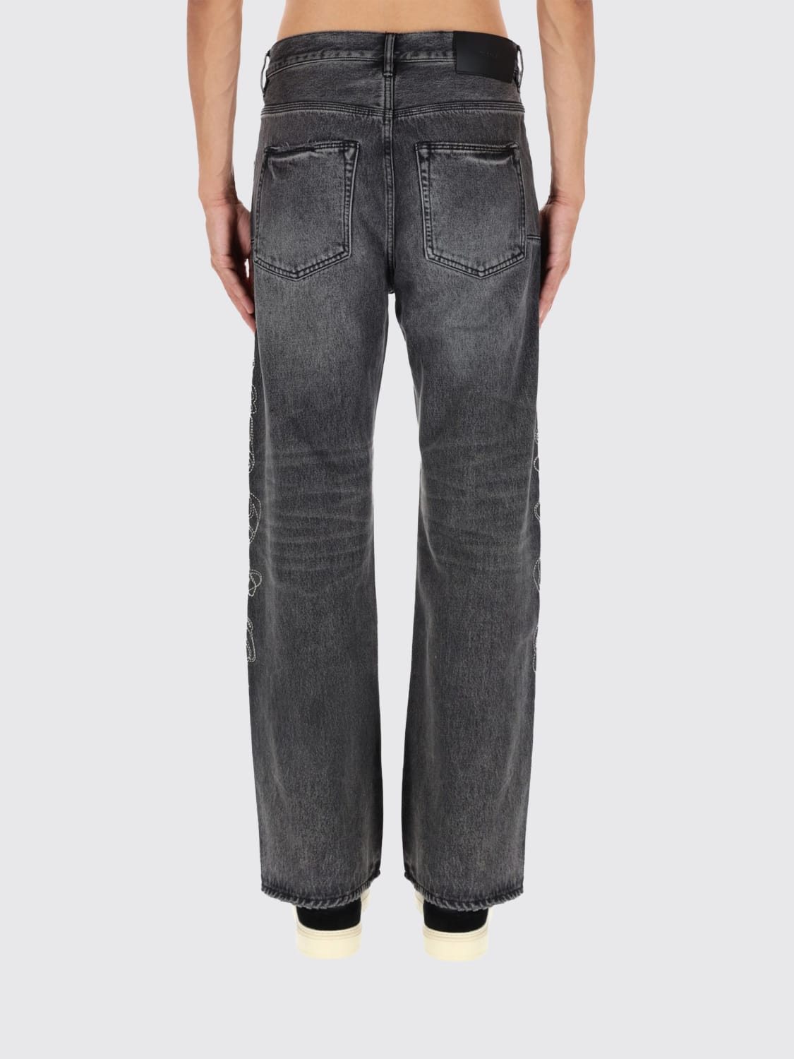 PURPLE JEANS: Jeans men Purple, Black - Img 3