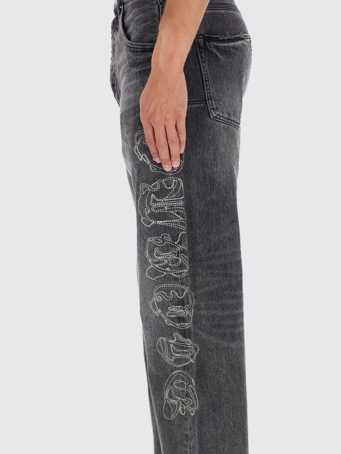 PURPLE JEANS: Jeans men Purple, Black - Img 4