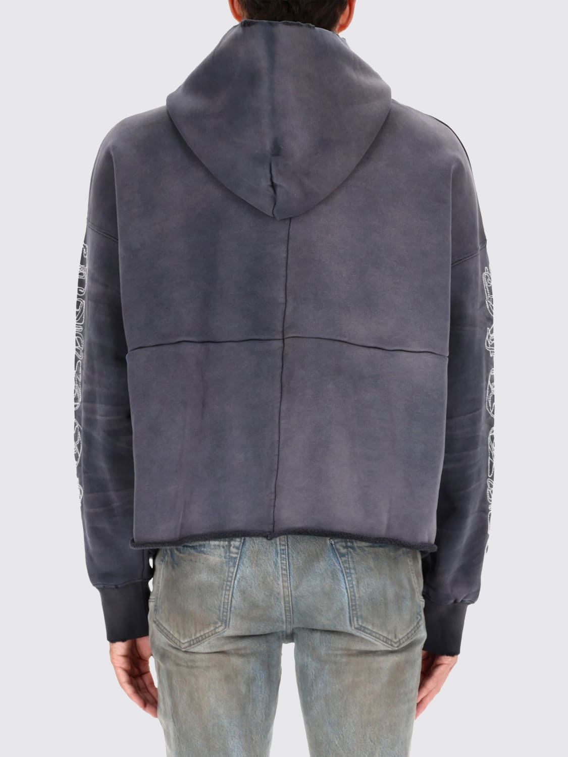 PURPLE SWEATSHIRT: Sweatshirt men Purple, Black - Img 3