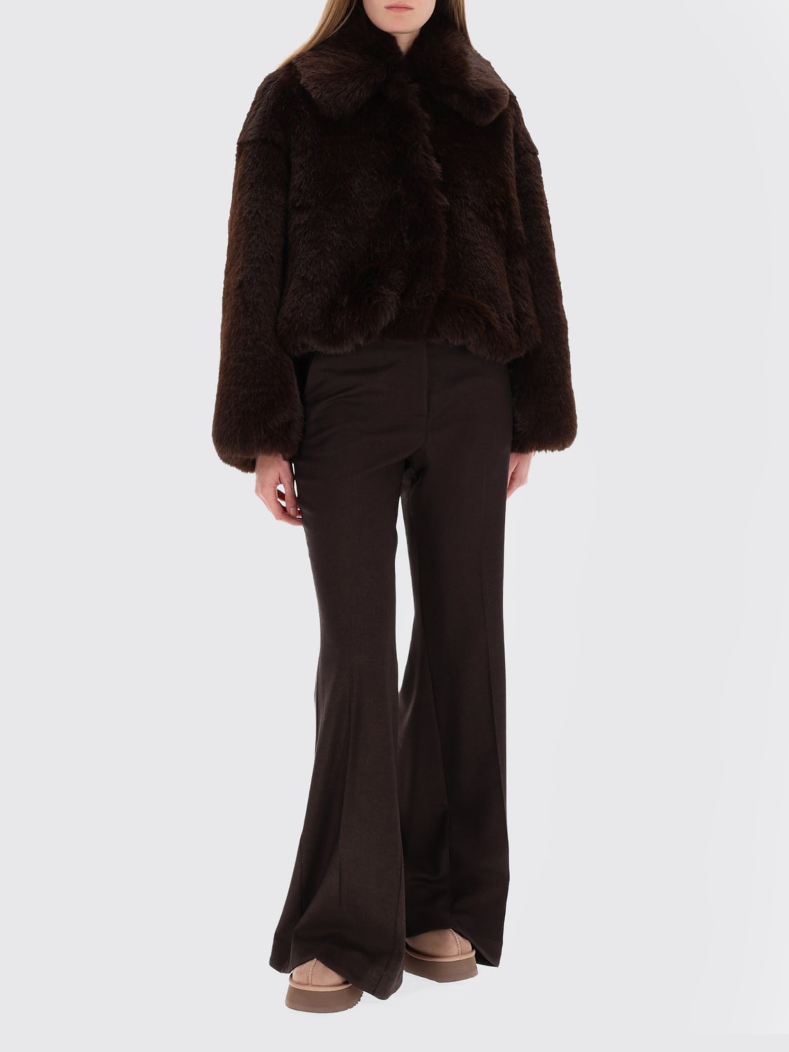 ALYSI PANTS: Pants woman Alysi, Brown - Img 2