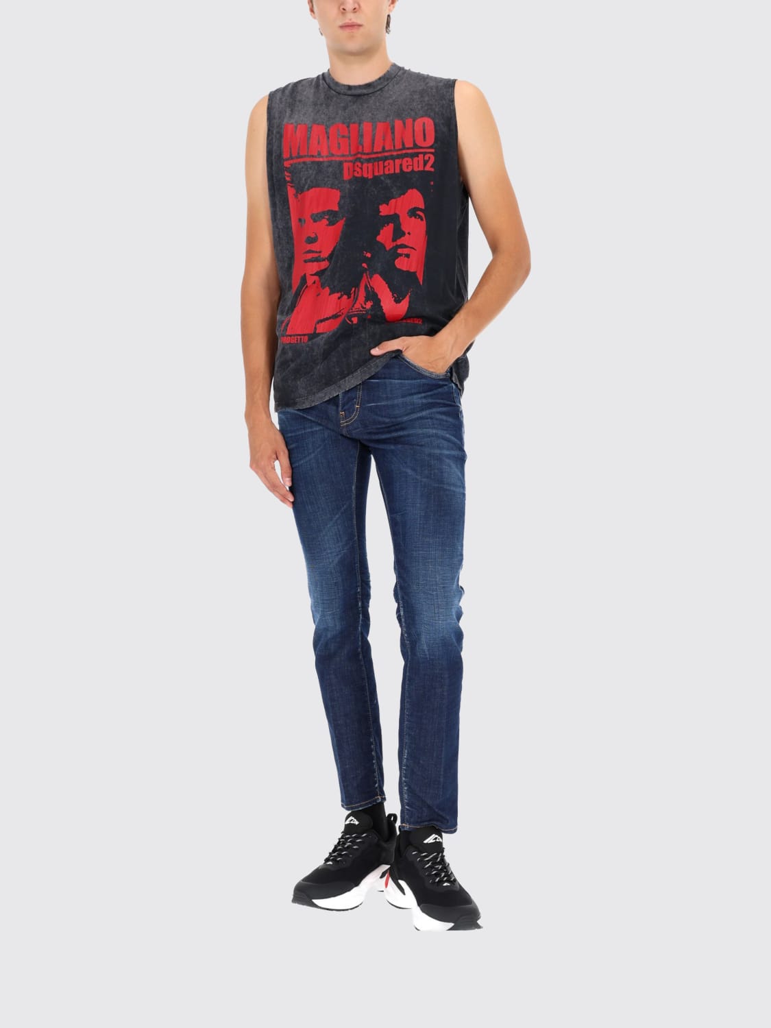 MAGLIANO X DSQUARED2 T-SHIRT: T-shirt men Dsquared2, Grey - Img 2