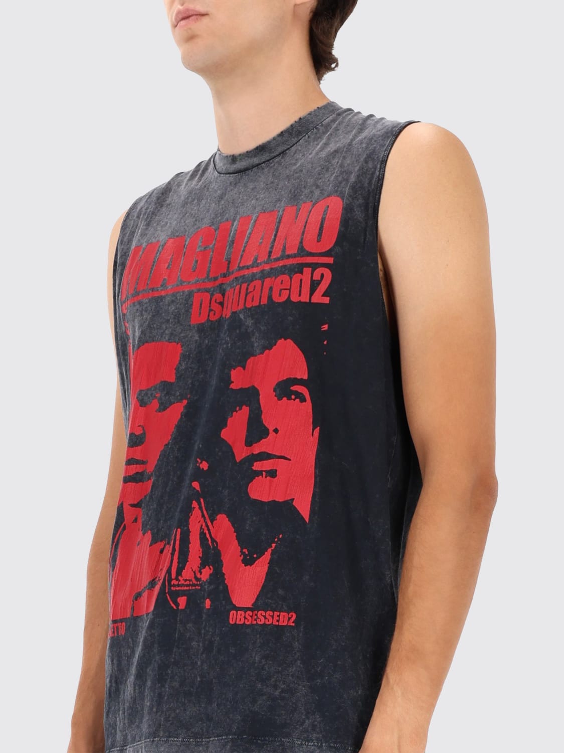 MAGLIANO X DSQUARED2 T-SHIRT: T-shirt men Dsquared2, Grey - Img 4