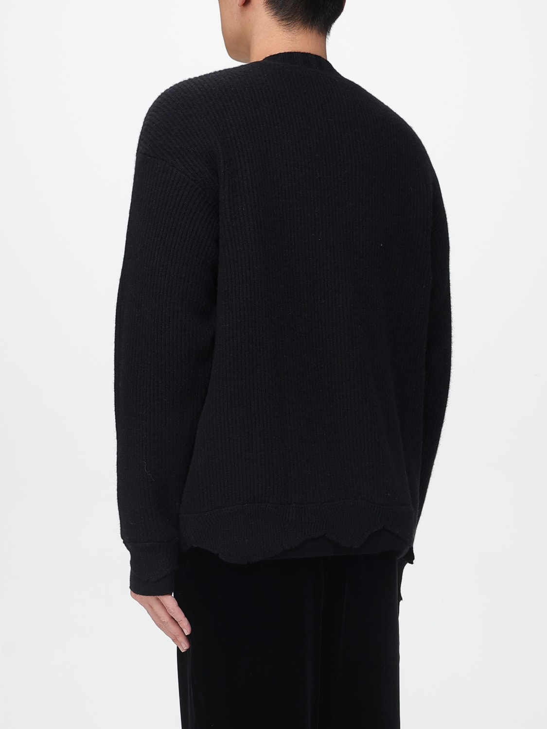 LANEUS SWEATER: Cardigan men Laneus, Black - Img 2
