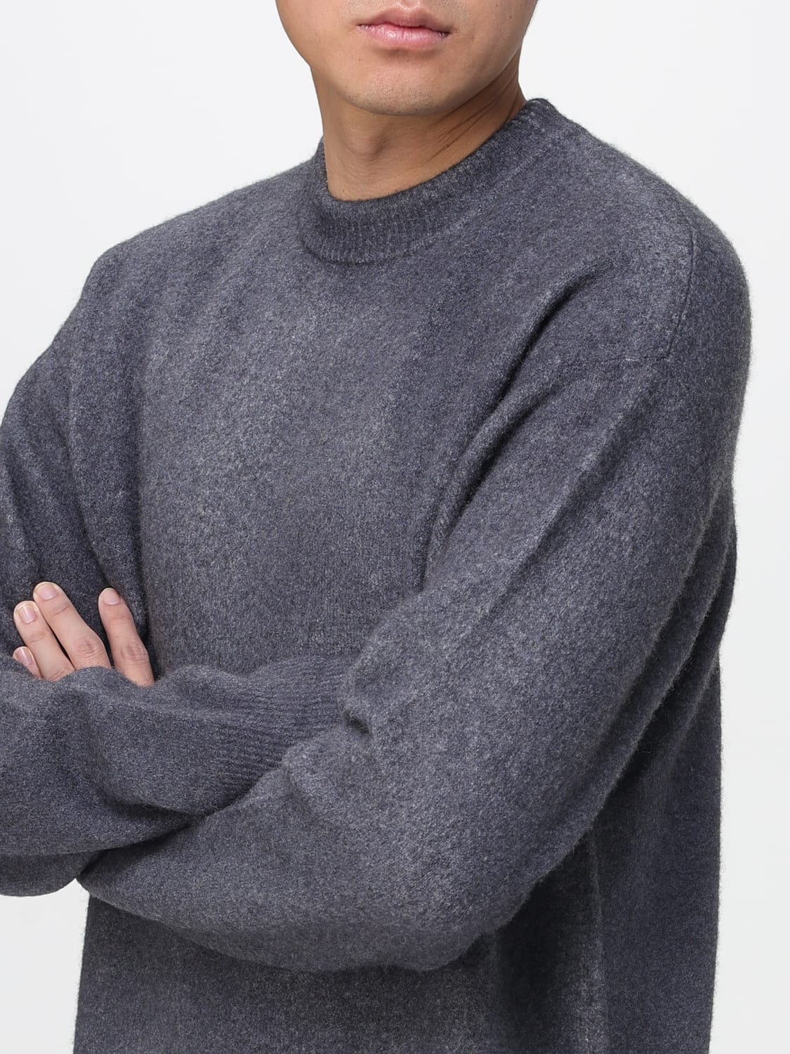 AMISH PULLOVER: Pullover herren Amish, Grau - Img 3