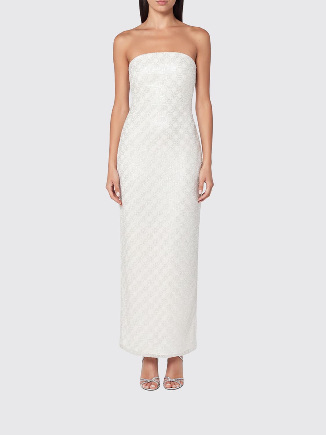 ROTATE DRESS: Dress woman Rotate, Ivory - Img 1