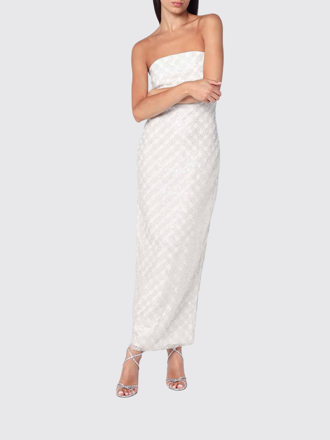 ROTATE DRESS: Dress woman Rotate, Ivory - Img 2