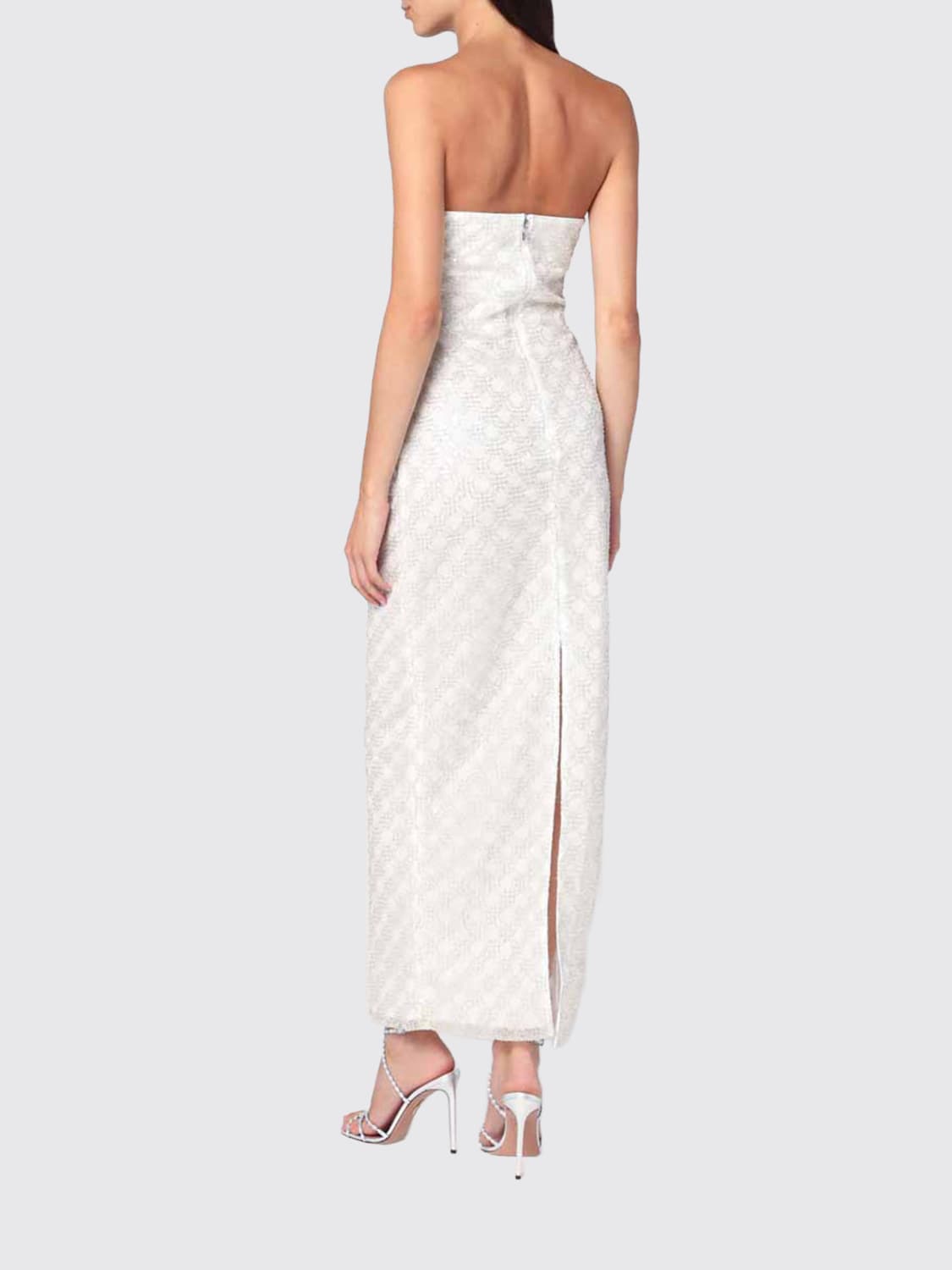 ROTATE DRESS: Dress woman Rotate, Ivory - Img 3