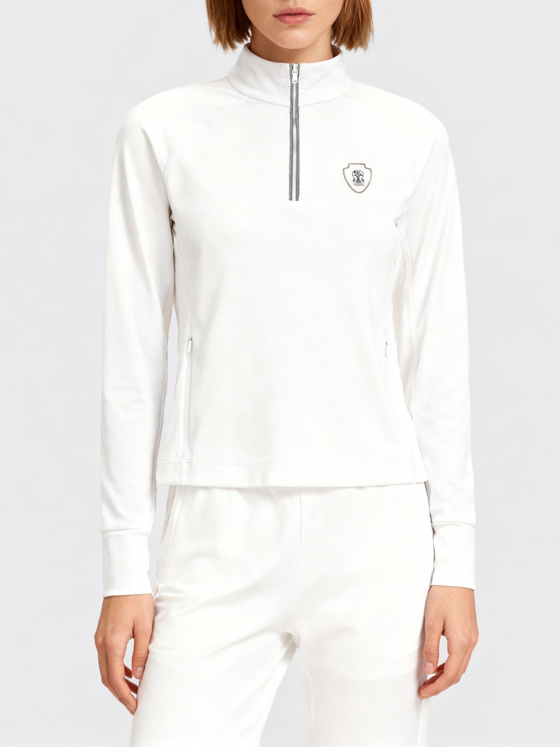 BRUNELLO CUCINELLI SWEATSHIRT: Cardigan woman Brunello Cucinelli, White - Img 1