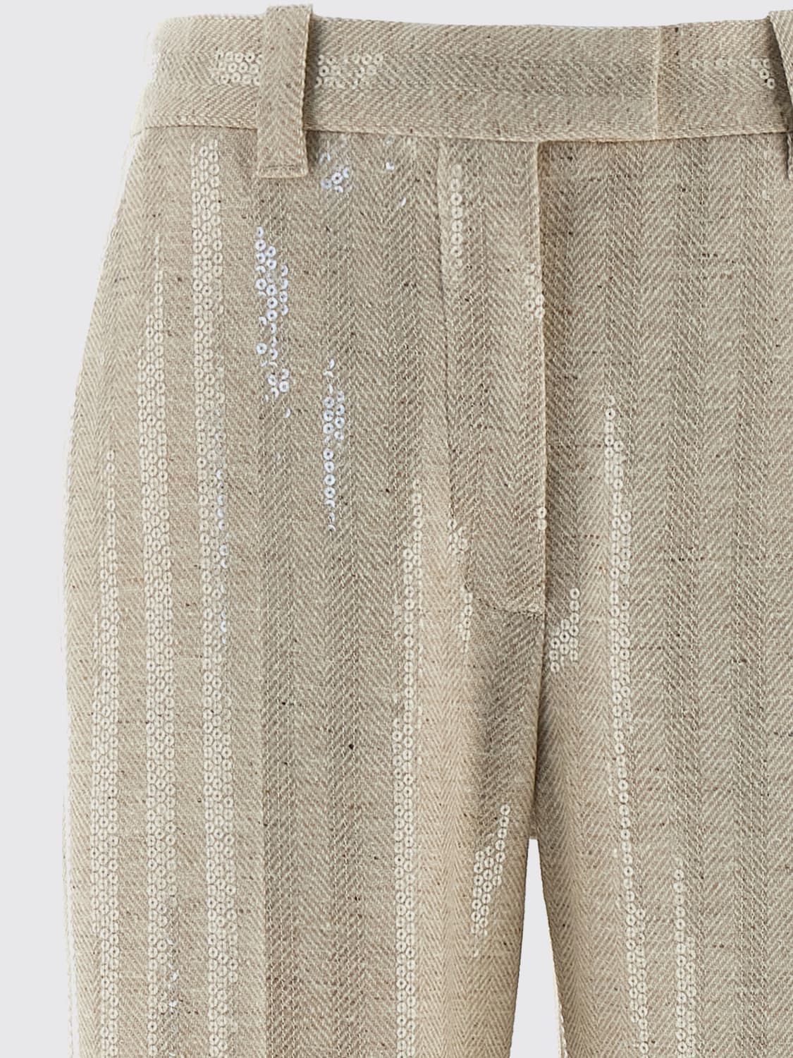 BRUNELLO CUCINELLI PANTALON: Pantalon femme Brunello Cucinelli, Blanc - Img 3