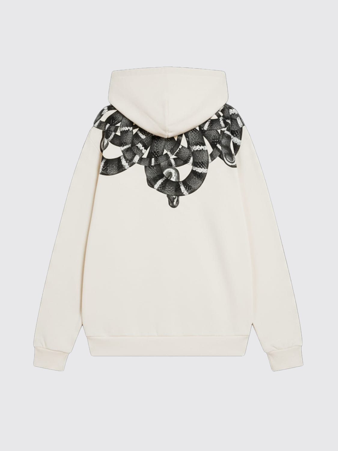 COUNTY OF MILAN FELPA: Felpa con cappuccio in cotone County Of Milan, Crema - Img 4