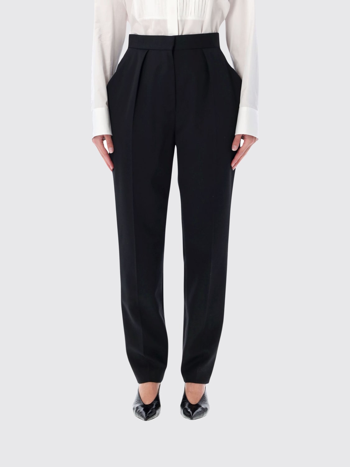 BALMAIN PANTALONES: Pantalones mujer Balmain, Negro - Img 1