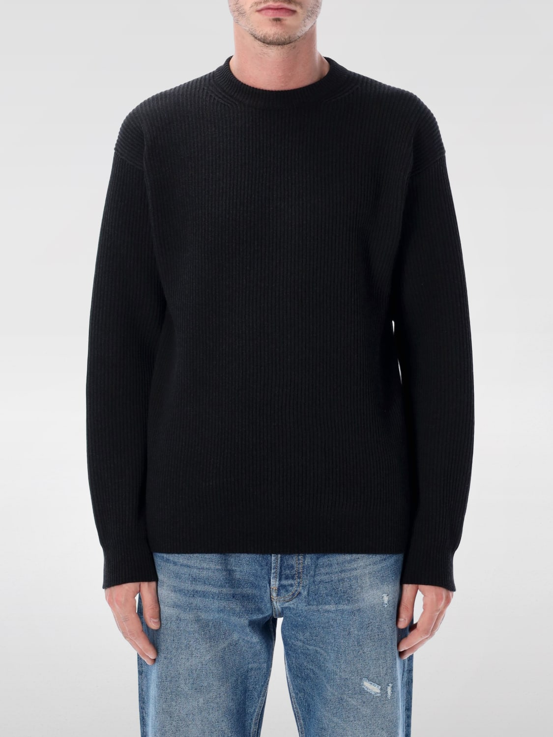 AURALEE SWEATER: Sweater men Auralee, Black - Img 1