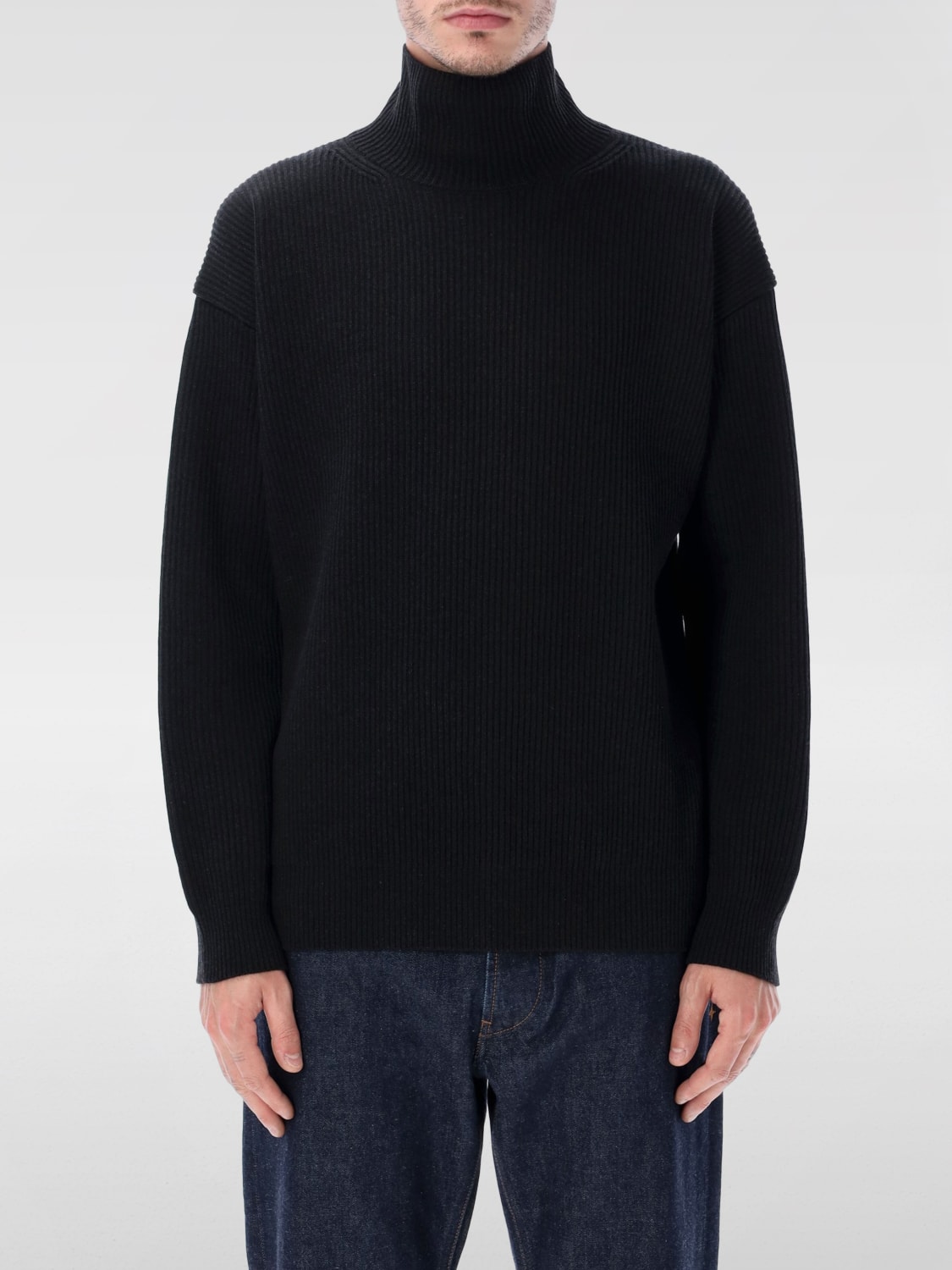 AURALEE SWEATER: Sweater men Auralee, Black - Img 1
