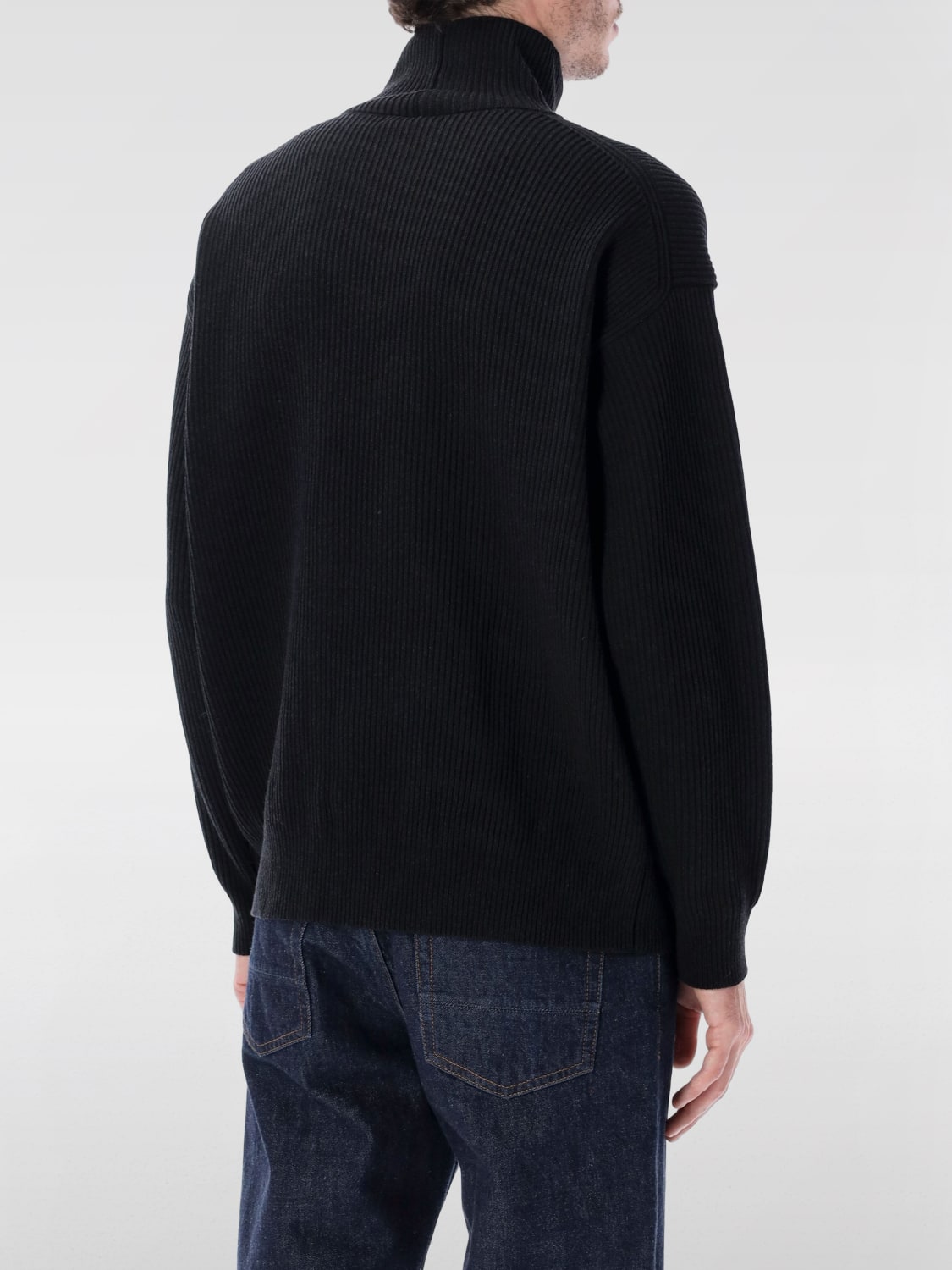 AURALEE SWEATER: Sweater men Auralee, Black - Img 2