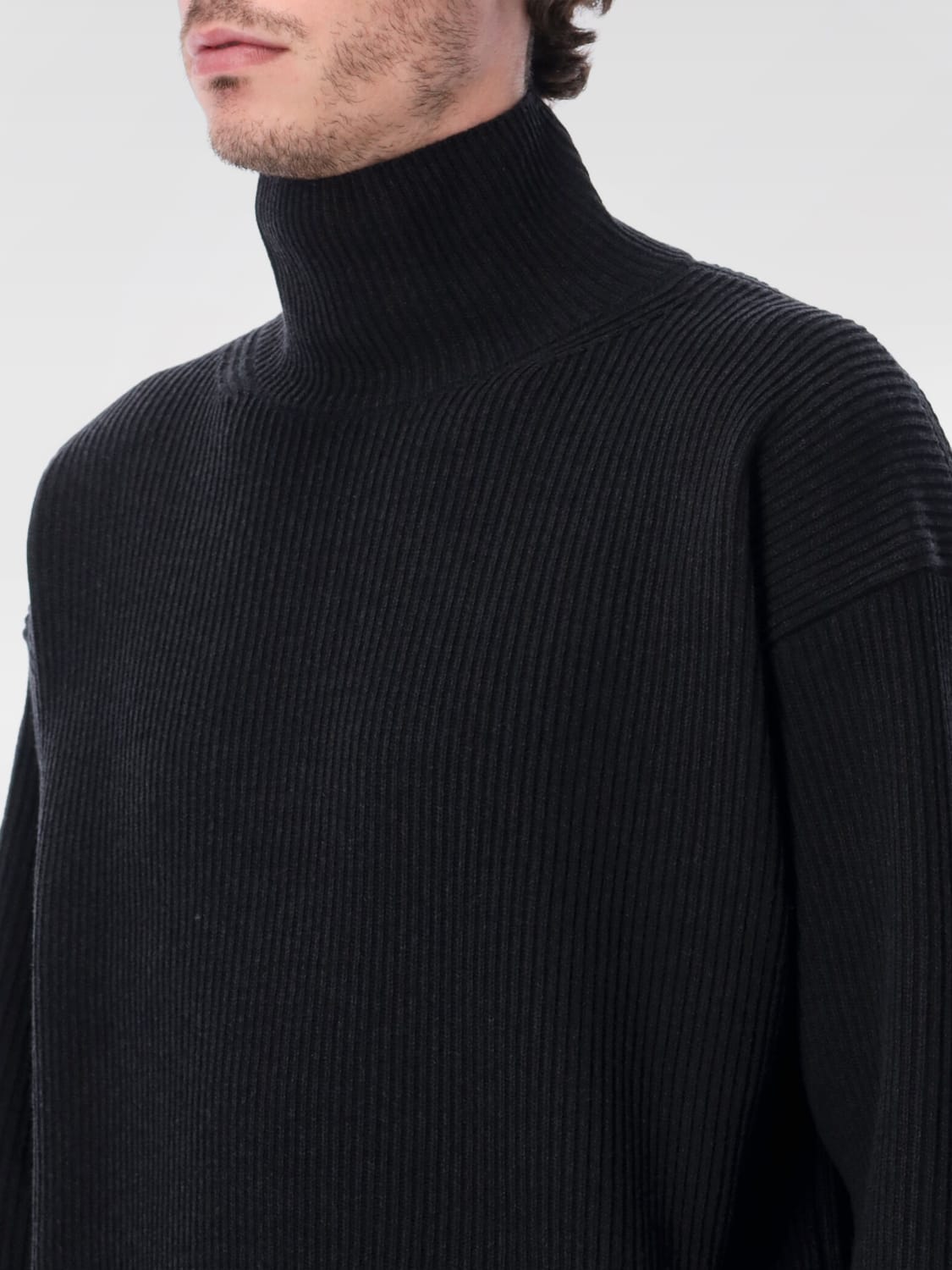 AURALEE SWEATER: Sweater men Auralee, Black - Img 3
