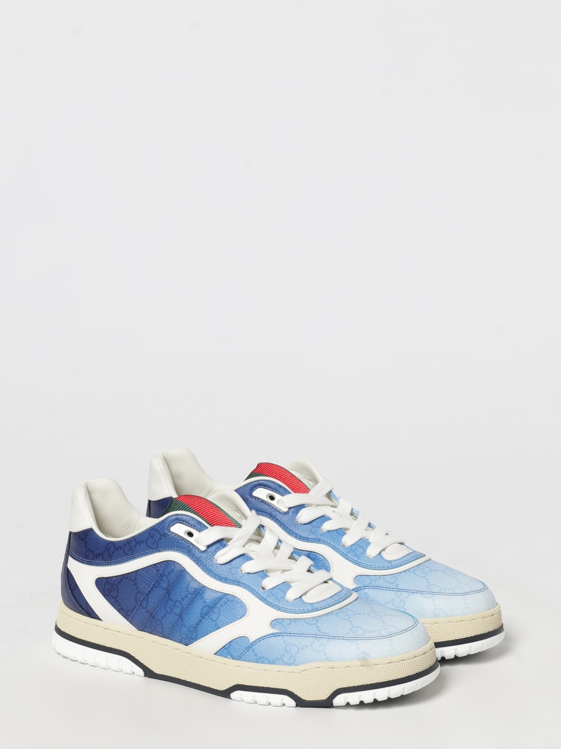 GUCCI SNEAKERS: Sneakers men Gucci, Blue - Img 2