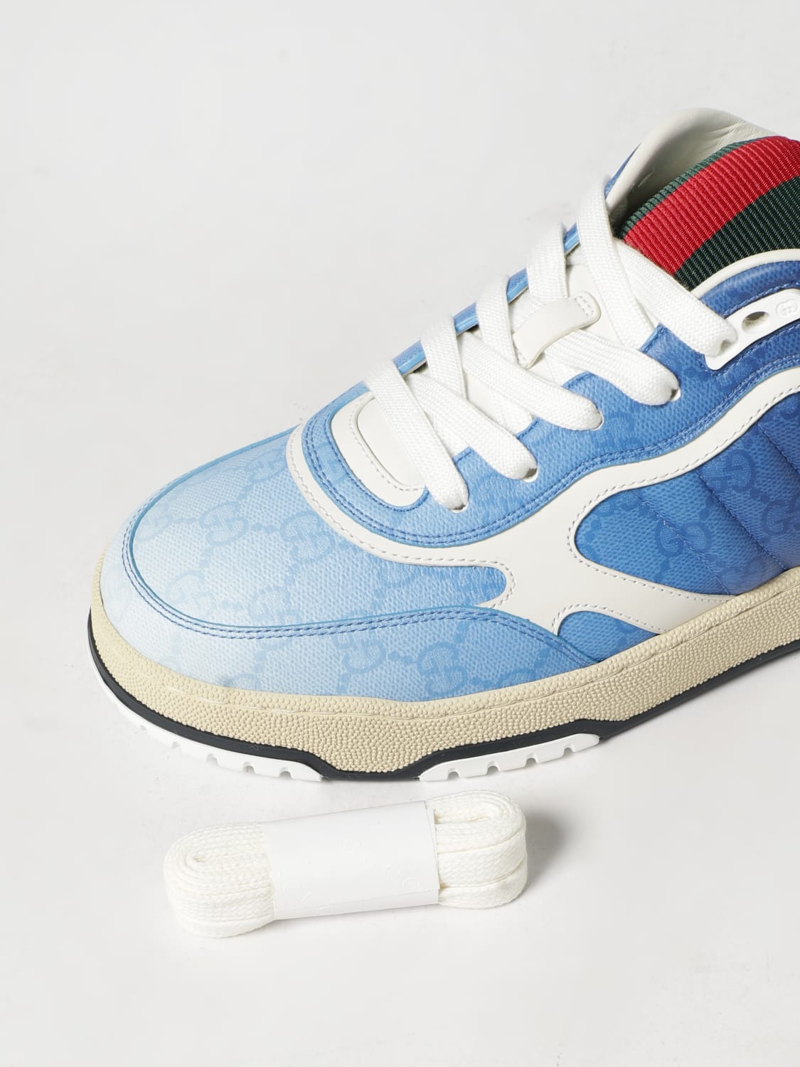 GUCCI SNEAKERS: Sneakers men Gucci, Blue - Img 4