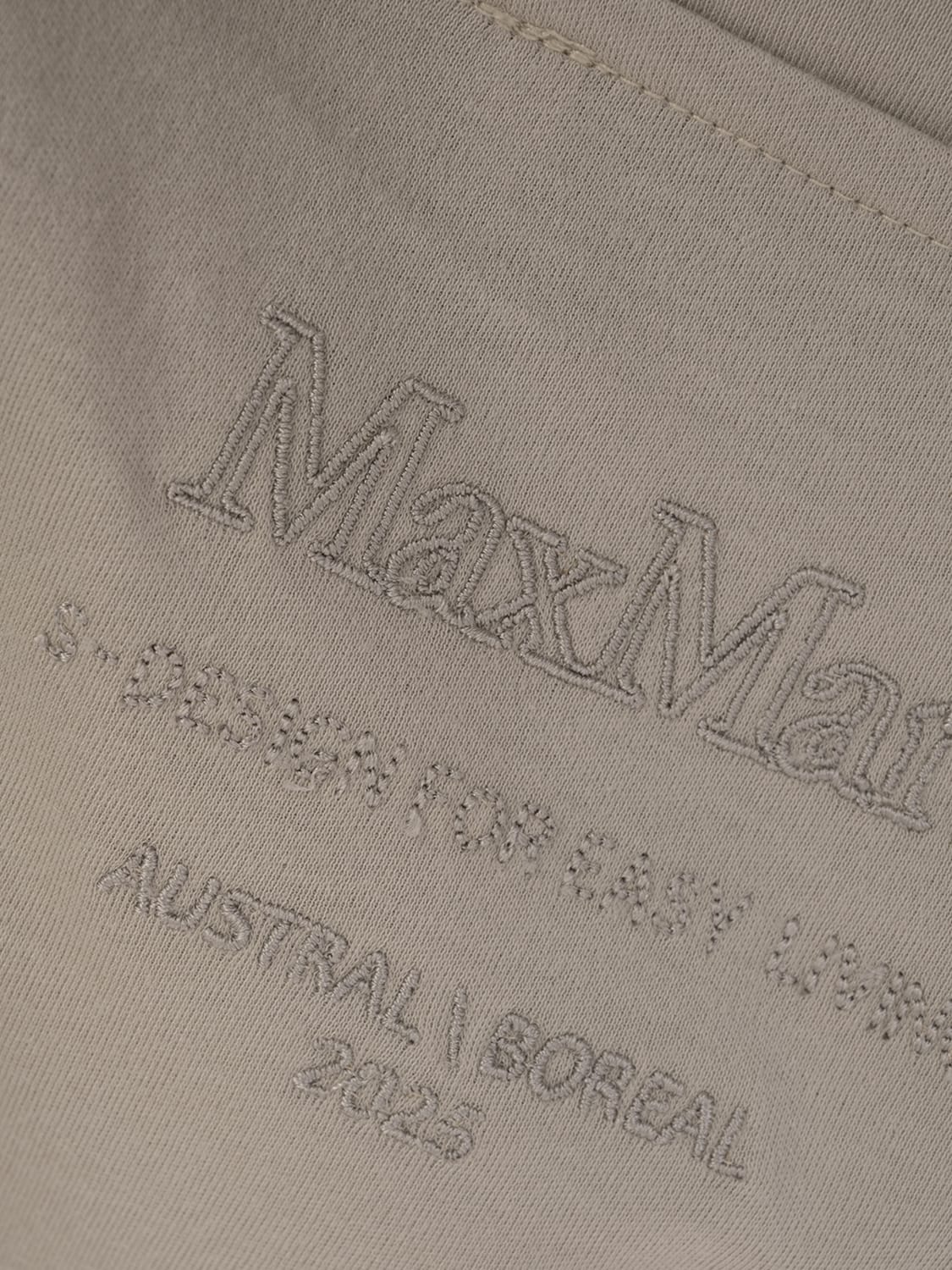 MAX MARA T-SHIRTS: T-shirts basic in cotone Max Mara, Marrone - Img 3