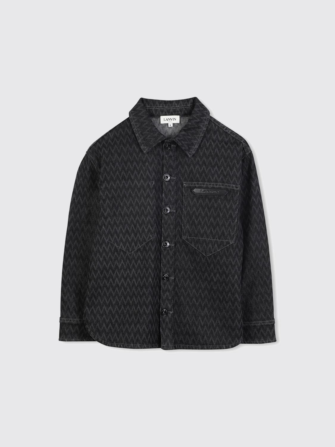 LANVIN HEMD: Mantel kinder Lanvin, Schwarz - Img 1