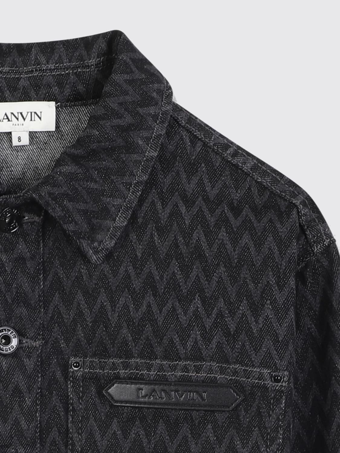 LANVIN HEMD: Mantel kinder Lanvin, Schwarz - Img 3