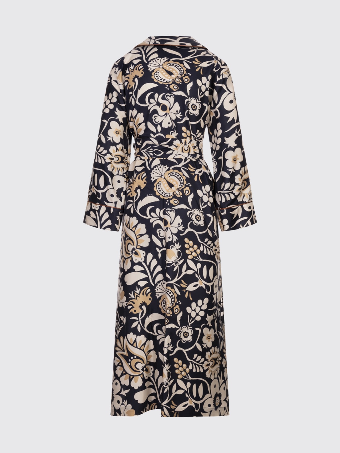 LA DOUBLEJ ABITO: Abito in seta con stampa floreale La Doublej, Blue - Img 2