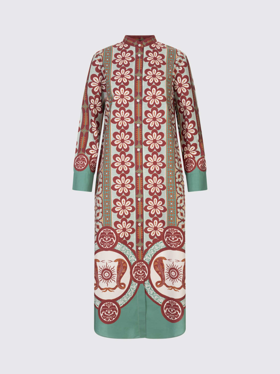 LA DOUBLEJ ABITO: Abito chemisier in cotone con stampa La Doublej, Fantasia - Img 1