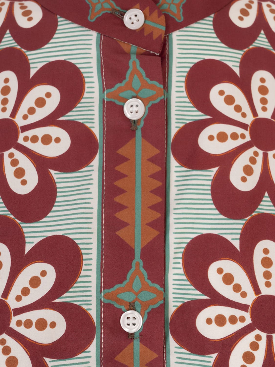 LA DOUBLEJ ABITO: Abito chemisier in cotone con stampa La Doublej, Fantasia - Img 3